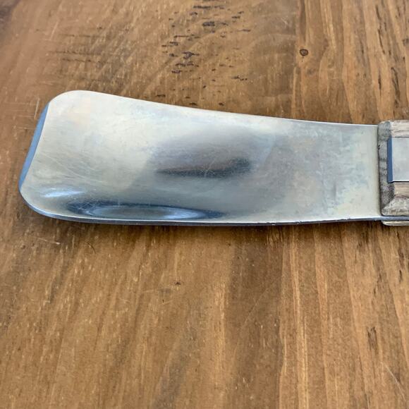 King Arthur Vernco Ice Cream Scoop Vtg Inlaid Stainless Steel Wood Handle - Picture 5 of 10